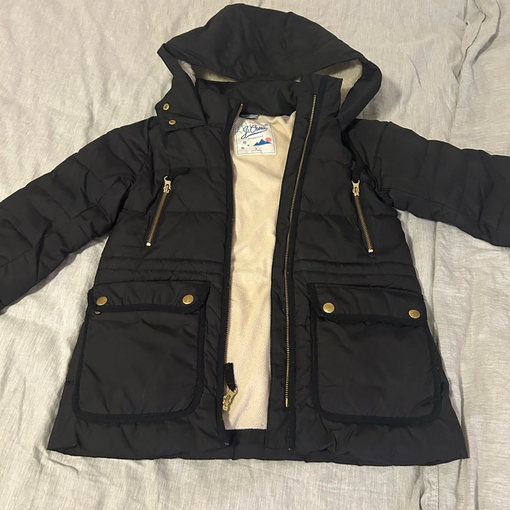 J. Crew Black Kids Puffer Jacket